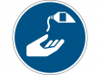 22: Gebotsschild - Hautschutzmittel benutzen (gemäß DIN EN ISO 7010, ASR A1.3)