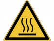 17: Warnschild - Warnung vor heißer Oberfläche (gemäß DIN EN ISO 7010, ASR A1.3)
